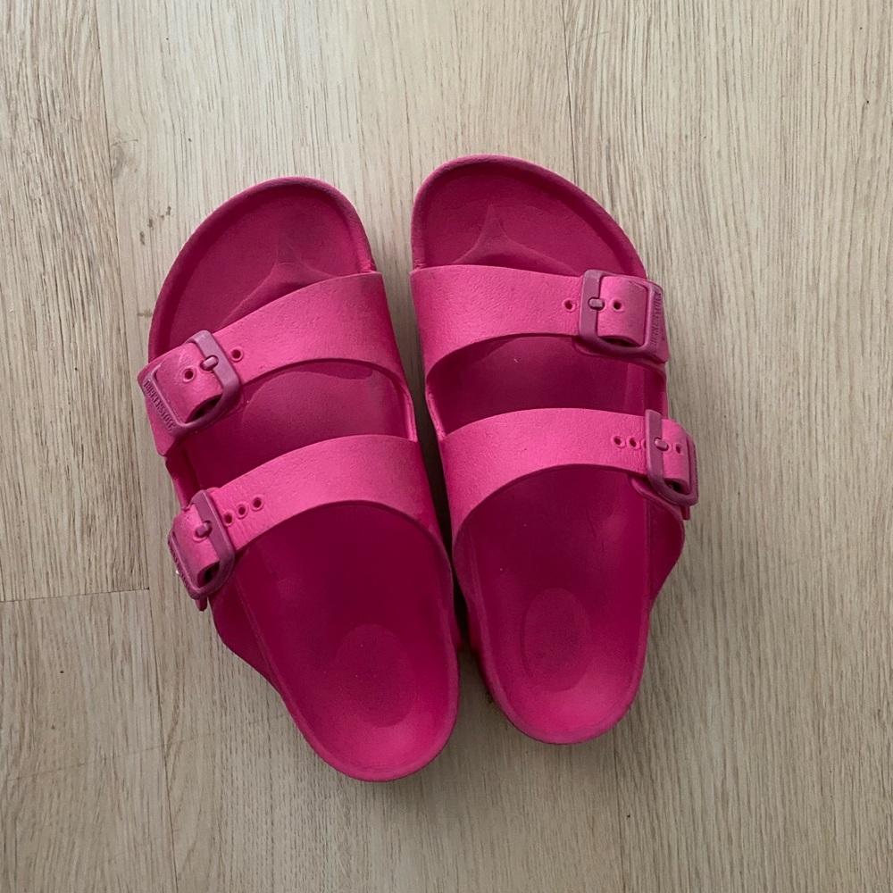 Hot Barbie pink EVA Birkenstock sandal size 32